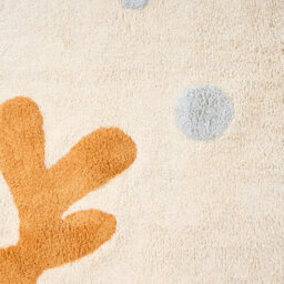 Beliani Kids Rug Jajpur  Light Beige 140 X 200 Cm Cotton - thumbnail 7
