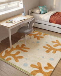 Beliani Kids Rug Jajpur  Light Beige 140 X 200 Cm Cotton - thumbnail 2