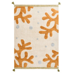 Beliani Kids Rug Jajpur  Light Beige 140 X 200 Cm Cotton - thumbnail 1