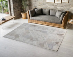 Stratus Interiors Deco Large Living Room Rug 200 X 290 Cm - Brown / Beige / Grey / White / Silver - Medium - thumbnail 4