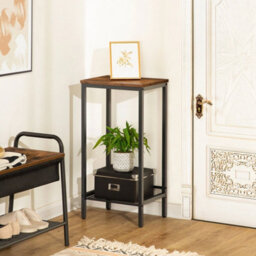 Narrow Side Table Telephone Bedside Coffee Nightstand Stand - thumbnail 4