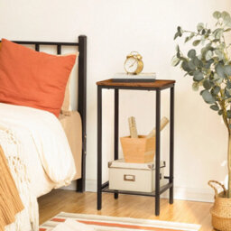Narrow Side Table Telephone Bedside Coffee Nightstand Stand - thumbnail 3