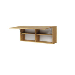 Arte Teen Flex 12 Wall Shelf In Oak Hickory - 1020mm X 450mm X 270mm - Sleek Storage Solution - thumbnail 2