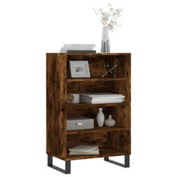Berkfield Highboard Smoked Oak 57X35X90 Cm Engineered Wood - thumbnail 3