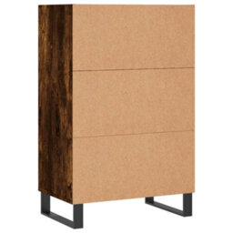 Berkfield Highboard Smoked Oak 57X35X90 Cm Engineered Wood - thumbnail 6