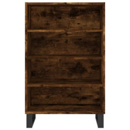 Berkfield Highboard Smoked Oak 57X35X90 Cm Engineered Wood - thumbnail 4