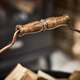 Dibor Traditional Antique Copper Fireside Coal, Log Storage And Kindling Bucket Log Basket - thumbnail 5