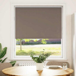 Berkfield Roller Blind Blackout Coffee 100X150 Cm Fabric Width 95.7 Cm Polyester