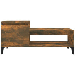 Berkfield Durable Coffee Table Smoked Oak 100X50X45 Cm Engineered Wood - thumbnail 5