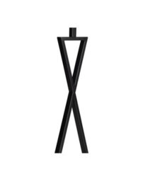 Lighting Supermarket Large X Style Modern Rectangle Statement Table Lamp With Blue Shade - Black - thumbnail 4