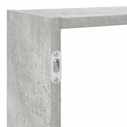 Berkfield Wall Cube Shelf 7 Compartments Concrete Grey Engineered Wood - thumbnail 8