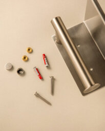 Cosmic Paper Holder With Cover Matt Stainless Steel Architect Sp - thumbnail 4