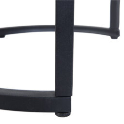 Beliani Two-Piece Nest Of Tables, Dark Concrete-Effect Tops, Hairpin Iron Frame, Grey. - thumbnail 7