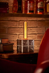 Auraglow Mysa Fossil Sea Shell Effect Stone Table Desk Lamp - Pacifico - With Ag550 - thumbnail 5