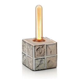 Auraglow Mysa Fossil Sea Shell Effect Stone Table Desk Lamp - Pacifico - With Ag550 - thumbnail 6