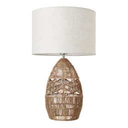 Inlight Marfil String Round Matt Natural Rattan Effect Table Lamp - thumbnail 3