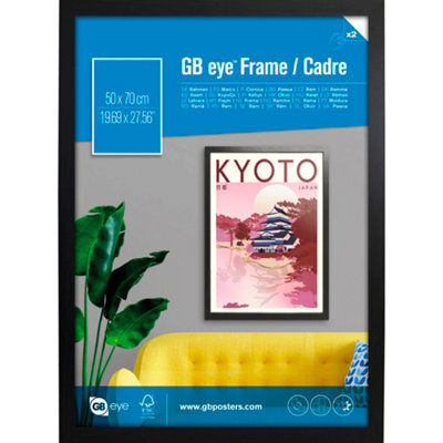 Gb Eye Contemporary Wooden Black Picture Frame - 50 X 70Cm - image 1