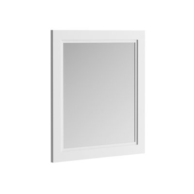Plum&clay Fairmont Traditional White Framed Mirror (W)590mm (H)664mm - image 1