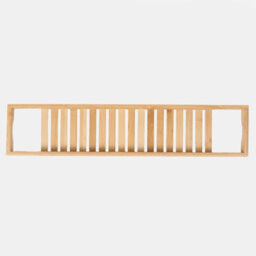 Ohs Wooden Bathroom Tub Rack Storage Caddy Shelf Tray Holder Tidy, Natural - thumbnail 4