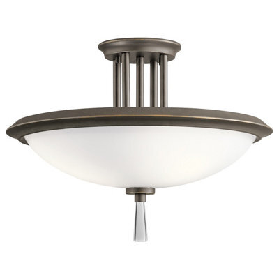 Luminosa Lighting Elstead Dreyfus 3 Light Semi Flush Olde Bronze - image 1
