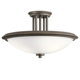 Luminosa Lighting Elstead Dreyfus 3 Light Semi Flush Olde Bronze - thumbnail 2