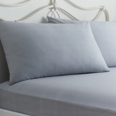 Dreams & Drapes Kristen Grey Soft Touch 28Cm Fitted Bed Sheet Set - image 1