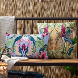 Wylder Tropics Kali Leopards Tropical Polyester Filled Outdoor Cushion - thumbnail 2