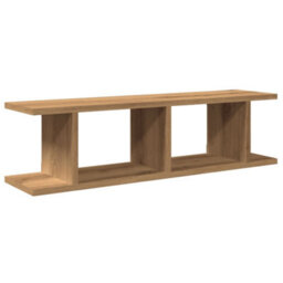 Berkfield Wall Shelves 2 Pcs Artisan Oak 75X18X20 Cm Engineered Wood - thumbnail 4