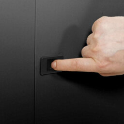Walplus Network Cabinet With Storage Black 53 X 45 X 30 Cm Steel - thumbnail 8