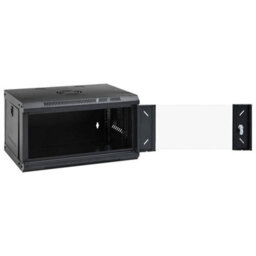 Walplus Network Cabinet With Storage Black 53 X 45 X 30 Cm Steel - thumbnail 2