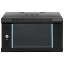 Walplus Network Cabinet With Storage Black 53 X 45 X 30 Cm Steel - thumbnail 3