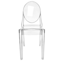 Fusion Living Ghost Style Plastic Victoria Dining Chair Crystal Clear - thumbnail 4