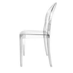 Fusion Living Ghost Style Plastic Victoria Dining Chair Crystal Clear - thumbnail 5
