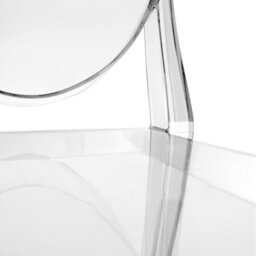 Fusion Living Ghost Style Plastic Victoria Dining Chair Crystal Clear - thumbnail 3