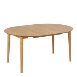 Wyld Haus Novi Sad Round Extending Dining Table Natural Oak Veneer - thumbnail 3