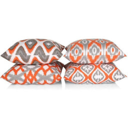 Penguin Home 100% Cotton Set Of 4 Decorative Double Sided Square Cushion Covers - thumbnail 2