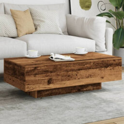 Berkfield Coffee Table Old Wood 100X49.5X31 Cm Engineered Wood - thumbnail 4