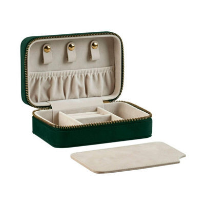 Bagbase Travel Velvet Jewellery Box Dark Emerald (One Size)