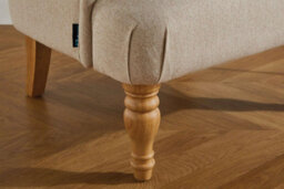 Wheat Fabric Arm Chair Birlea Padstow Easy Chair Traditional Accent - thumbnail 6