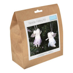 Trimits Needle Felting Kit Christmas Mice - Angel Duo, Festive Craft Kit, Homemade Christmas Decorations - thumbnail 5