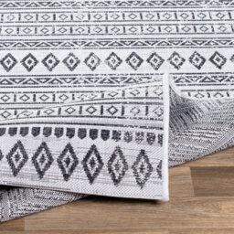 Livabliss Eagean-Geometric Black White In- & Outdoor Rug 160 X 230 Cm Easy Care, Non Shedding - thumbnail 4