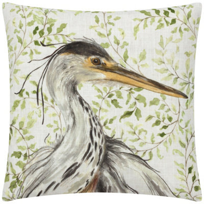 Evans Lichfield Shugborough Heron Traditional Feather Rich Cushion - image 1