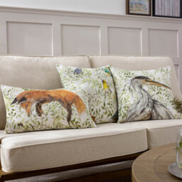 Evans Lichfield Shugborough Heron Traditional Feather Rich Cushion - thumbnail 5