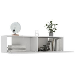 Berkfield Tv Cabinet White 120X30X30 Cm Engineered Wood - thumbnail 3