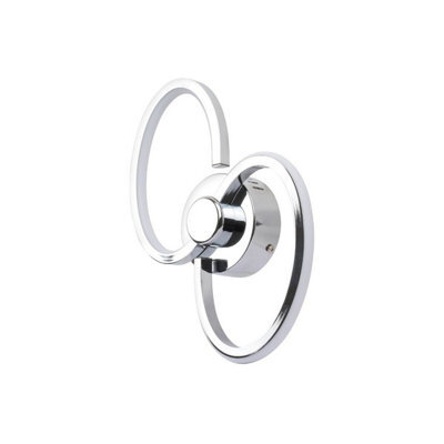 Pagazzi Lighting Pagazzi Simona 2 Light Polished Chrome Led Wall Light - image 1