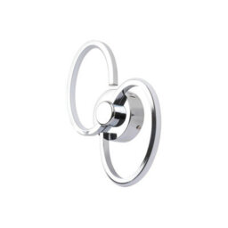Pagazzi Lighting Pagazzi Simona 2 Light Polished Chrome Led Wall Light