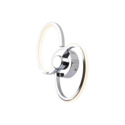 Pagazzi Lighting Pagazzi Simona 2 Light Polished Chrome Led Wall Light - thumbnail 3