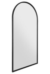 "Mirroroutlet Arcus - Black Metal Framed Arched Garden Wall Mirror 63"" X 31"" (160Cm X 80Cm)" - thumbnail 4