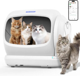 Robotail Xxxl Self-Cleaning Cat Litter Box, 106L Extra-Large Automatic Cat Litter Box For Multiple Cats, Smart App Control, Patent - thumbnail 1