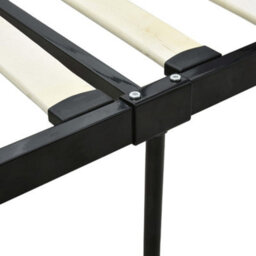 Berkfield Canopy Bed Frame Black Metal 140X200 Cm - thumbnail 6